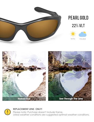 Image of BLAZERBUCK Anti-salt Polarized Replacement Lenses for Oakley Monster Dog Sunglass