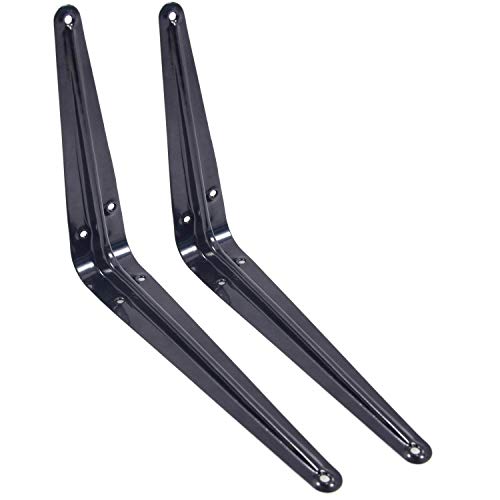 Shelf Bracket Supports (2 Pack - HIGH Supportive Metal) 8" x 6"