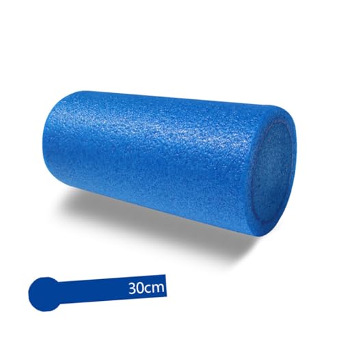 Rodillo de Yoga de Espuma Sólida EPE, Cilindro de Masaje de 30 x 15 cm, Barra de Estabilidad para Pilates y Ejercicios para la Espalda, Color Azul, 1 Unidad miniatura 2