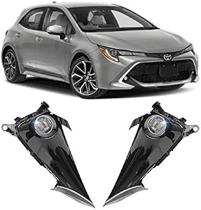 CONCEPT Fog Lights For 2019 2020 Toyota Corolla Hatchback LED Fog Lights Left & Right Side with Assembly Set