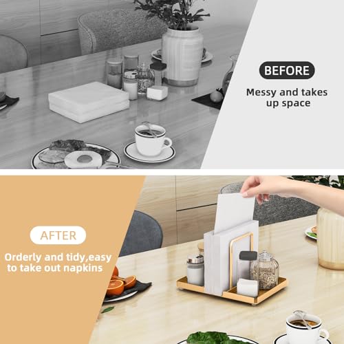 Audmore H-NH02-GOLD Napkin Holder, Metal Napkin Holder thumb #3