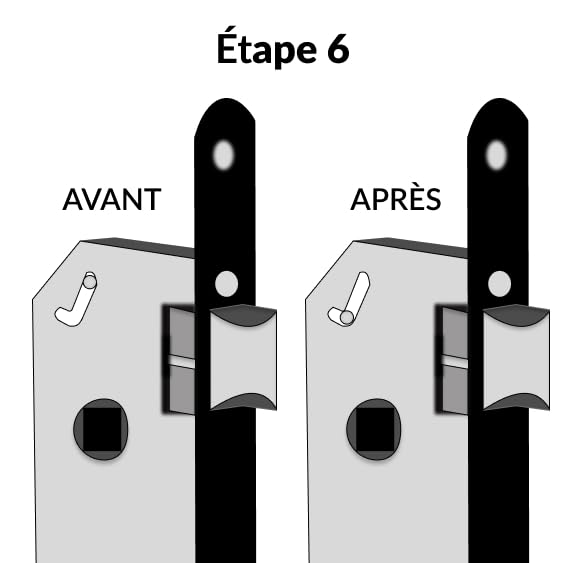 FTH - Serrure Encastrable Haut de Gamme SE 50 - Système de Retournement - Fermeture à Deux Tours - Têtière Nickelée Noir Mat - Coffre Acier - Axe 50 mm - Pour Porte d'Entrée - Noir