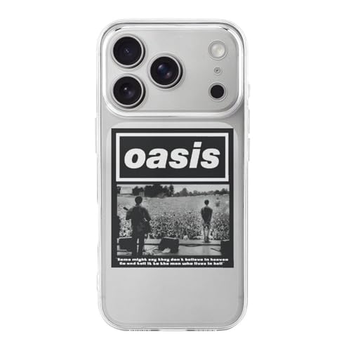 iPhone17Pro用ケース オアシス OASIS バンド アイフォン17Pro用ケース TPU スマホケース 透明シェル 軽量 耐久性 おしゃれ ワイヤレス充電対応