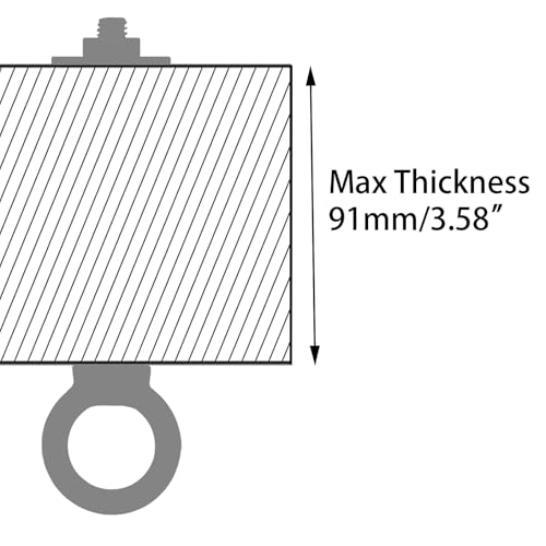 Image of M6 Stainless Steel Eye Bolt with Nuts 4 Pack, M6 x 100mm (1 /4 inch x 4 inch) Long Ring Shoulder Lifting Eye Bolt for Swing, Male Screw Threaded Eyebolt kit Tie Down Outdoor Indoor