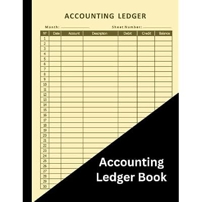 Accounting Ledger Book: ledger Book for Bookkeeping, Log Journal for Small Businesses and Personal Use