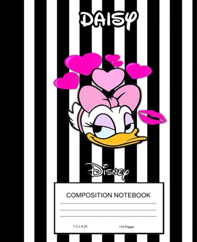 Daisy Duck Composition Notebook: Daisy Duck Notebook 110 pages | 7.5 x 9.25 | Collage Lined Pages | Journal | Diary | For Students, Teens, and Kids | For School, College, University, and Home, Gift