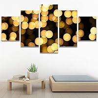 SIGNWIN 5 Panel Canvas Wall Art Modern Art Abstract Closeup Industrial Modern Art Multicolor Patterns for Home Decorations Ready to Hang - 60