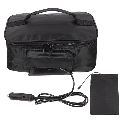 Uonlytech Bolsa Térmica Portátil de Cobre Negro para Conservar Alimentos Calientes en Fiambreras y Comidas para Llevar Durante Eventos Presenciales y Clases Escolares