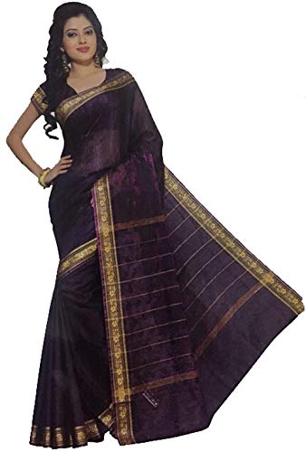 Trendofindia Bollywood Sari Robe Arc en Ciel Violet Cover