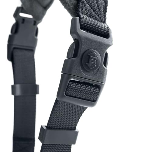 HUNTER Hundegeschirr LONDON COMFORT, atmungsaktives 3D-Mesh, 2-fach verstellbar, Sicherheitsverschluss, reißfest, leicht & pflegeleicht, Farbe: Anthrazit, Größe: S-M/1