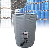 IBC Ton Barrel Heating Jacket 2000 W,200 L 1000 L Electric Industrial Barrel Waterproof Heating Blanket,Winter Insulated IBC Storage Barrel Heater,Gray-200L/55Gal