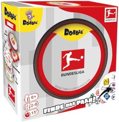 Asmodee Zygomatic Dobble Bundesliga Gra Karciana, Wielokolorowy, Od 6 lat