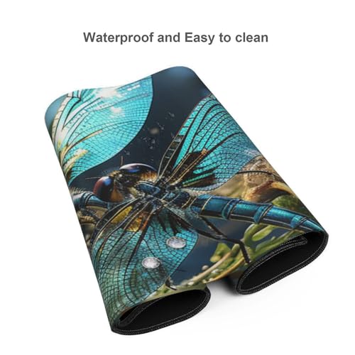 Tapis de souris de jeu grand format imperméable pour éviter les glisses - 4