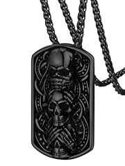 03. Skeleton Dog Tag-Black