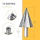 Stufenbohrer, Stufenbohrer Metall, Kegelbohrer 5-35mm Hochgeschwindigkeits-Stahl-Schraubenschlitz-Treppenbohrer Dreieckbohrer Multifunktionsbohr