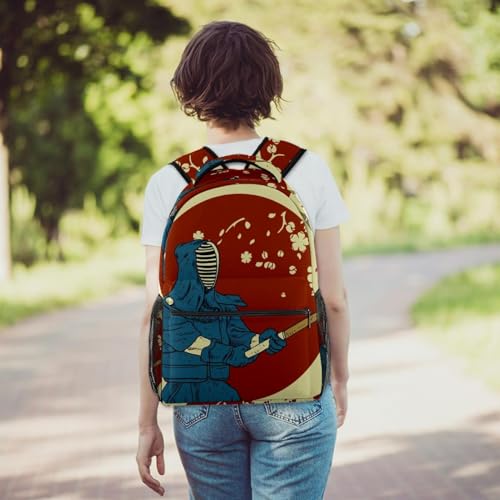 Sac à dos scolaire samouraï kendo cartable imperméable ado - 6