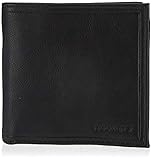 Dockers Men's Bifold Leather Wallet - Thin Slimfold Extra Capacity, Opaque Black, One Size