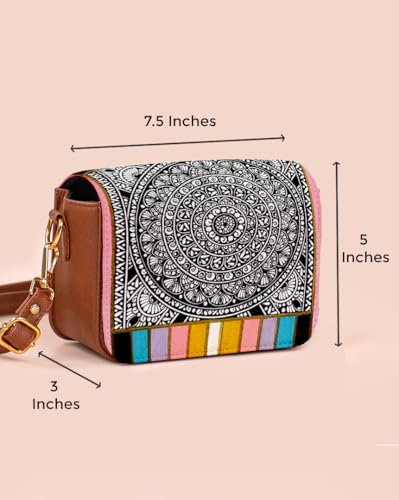 Image of Kalankit Rakhi Gift Hamper For Sister | Rakhi Gift For Girls, Sling Bag For Women, Travel Crossbody Bags, Stylish Cross Sling Bags for Woman | Rakhi Gifts For Sister, Gifts for Rakshabandhan