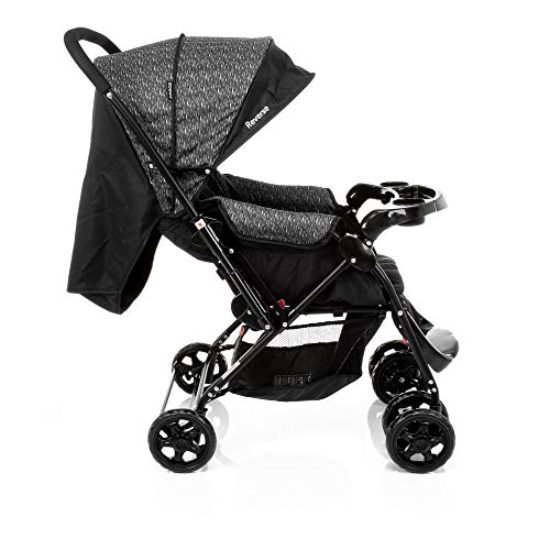 Cosco Kids, Carrinho de Bebê Reverse, Preto Rajado