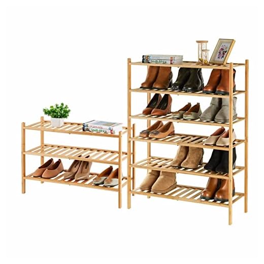 9-Tier Bamboo Shoe Rack for Any Space