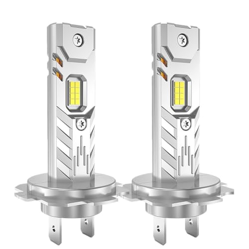 Bombilla coche LED H7 potente para faros delanteros de 12V y 24V