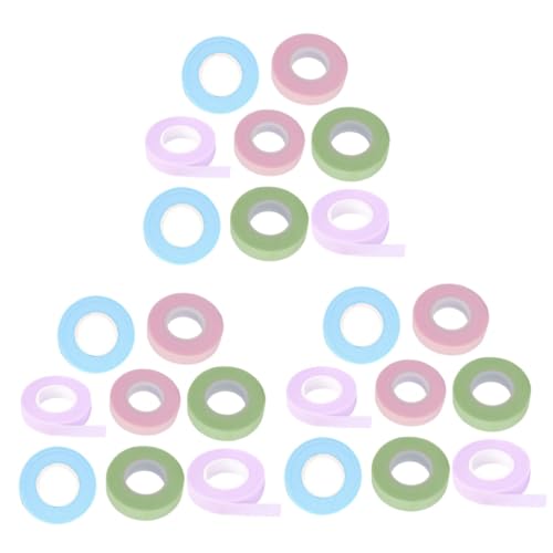 PartyKindom 3sets Eyelash Isolation Strips Lash Extension Tapes Gentle on Skin Breathable Lash Patches Easy to Apply for Extensions 8rolls*3