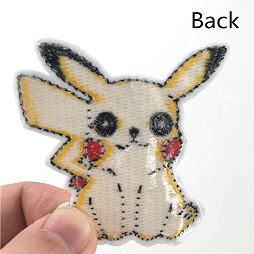 Iron On Patches 30 Pieces Anime Pocket Monster Embroidered Iron On/Sew On Decorative Applique Patch Patches For Diy Jeans, Jackets, Shirts, Bag, Caps #TOP7