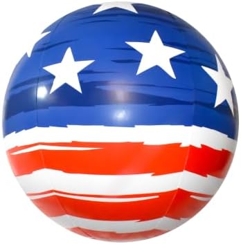 CocoNut Outdoor Americana Luxe 27” Jumbo Beach Ball - America 250th Anniversary Edition - Inflatable Beach Ball with American Flag