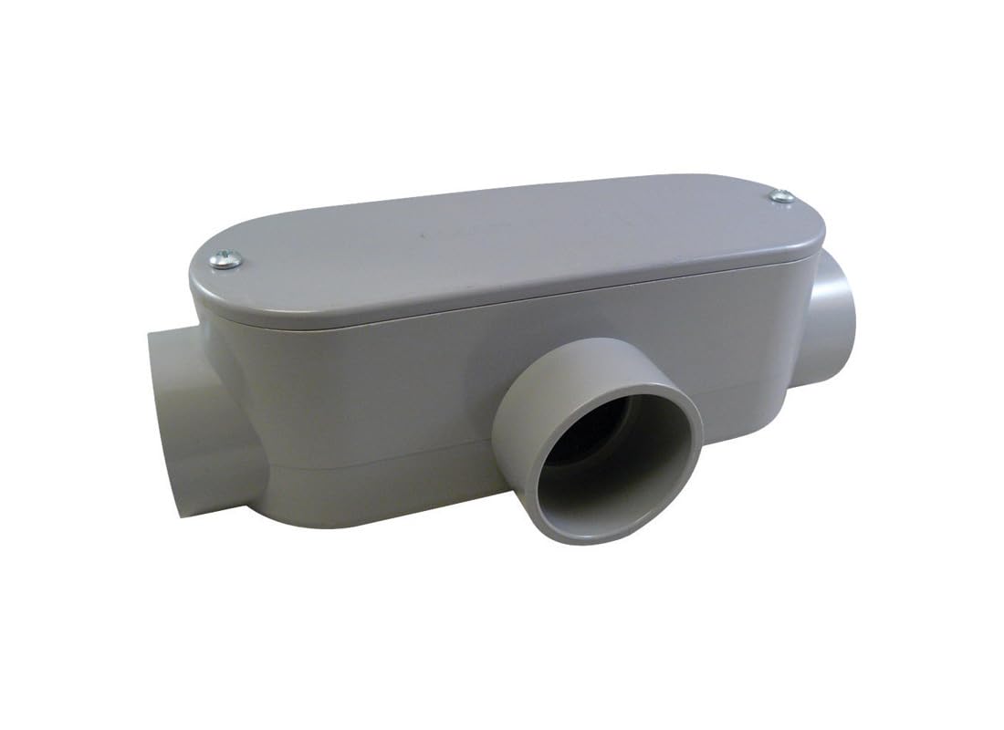 Cantex 5133566 Conduit Outlet Body, Pvc, T