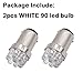 Shangyuan Led 90 Bulb for Boat Navigation Lights, 1004 Led Bulb for Boat Anchor Light Stern Light, BA15D Led Bulb for Boat Lights Bow and Stern, Marine Led Bulb for Perko Light DC12V 2PCS