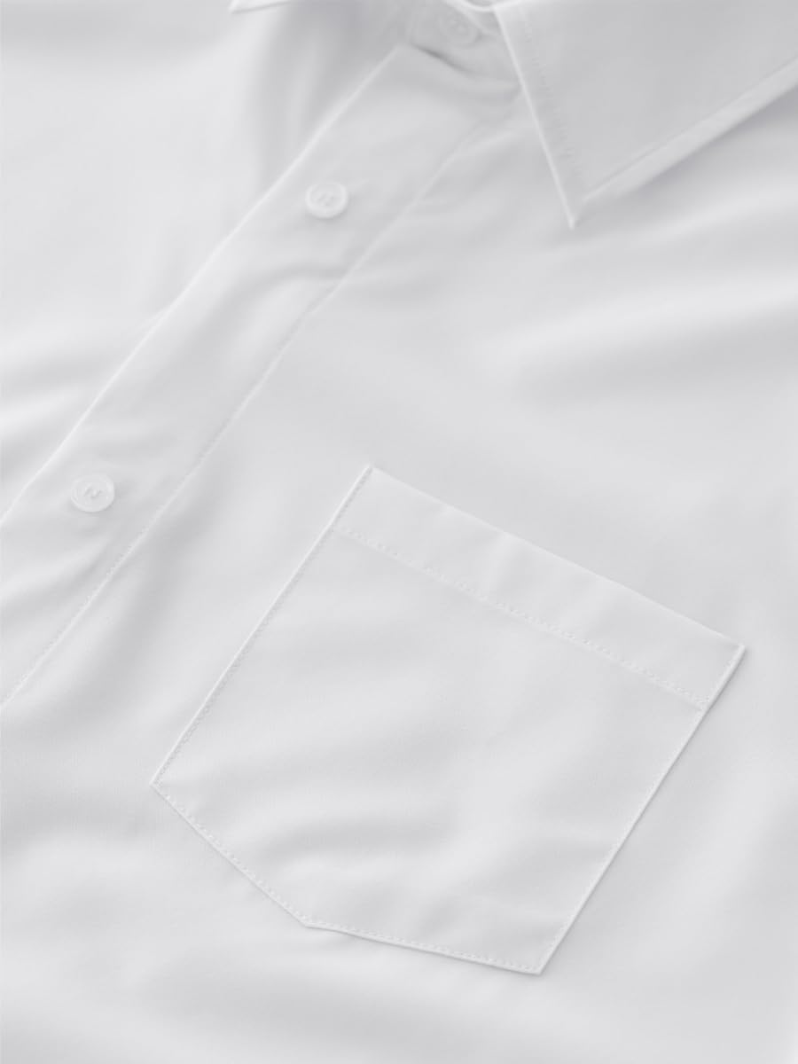 Joe & Bella Magnetic Button Shirt for Men - Short Sleeve, Adaptive Clothing for Men - Magnetic Closure Dress Shirts, Relaxed Fit, Hidden Magnets, Easy One-Hand Dressing, Stretch Cuffs - (White, 3XL)