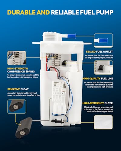 Image of PHILTOP Electric Fuel Pump Assembly FG1237 Fit for Nissan Sentra | for 2002 Nissan Sentra 2.5L (with 1 Tube Ports), 2003-2006 Nissan Sentra (with 1 Tube Ports)