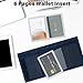 FORYEE Men’s Nylon Trifold Wallet with 6 Page Wallet Insert, Ultra Thin and Security Wallet with ID Window for Card Cash Holder, Modern Fashion Purse Gifts for Teen Boys Men Women -Navy Blue