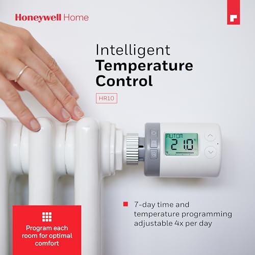 Honeywell Home intelligenter, programmierbarer Elektronischer Heizkörperregler - Rondostat HR10 2 Pack, Wit