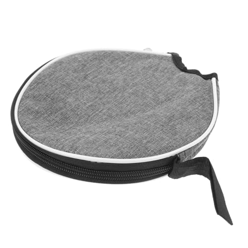 Zerodeko Table Tennis Bat Bag Crescent Shape Lightweight Table Tennis Bat Cover with Ball Compartment Robust Protective Cover for Table Tennis Bats and Balls Compact and Portable for Training and