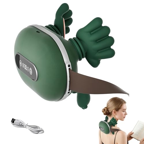 Appareil de massage de la nuque 4D sans fil - Massage cervical et cervical - 4D - 3 niveaux de massage et 2 niveaux de température - Avec chaleur - Cadeau...