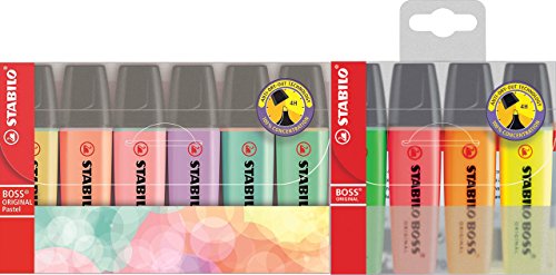 STABILO Textmarker BOSS ORIGINAL (6 Pastel + 4 Light | Boss)