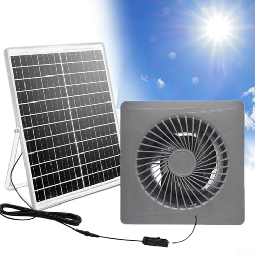 High-Speed 12V Solar Bathroom Extractor Fan, 8-Inch Energy-Saving Air Vent for Sash Wall Ventilation, Efficient Exhaust Blower System