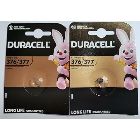 Piles Duracell 377 SR626SW Cover