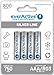 Produktbild everActive Akku AAA 800 mAh 4 Stück, NI-MH, Micro R03, wiederaufladbar, vorgeladen, Silver Line 1.2V, 1 Blisterkarte EVHRL03-800, Silber
