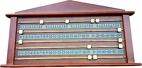Tablero de marcador de snooker y billar de madera, accesorio para registro de puntuación en juegos de billar, sala de juegos o club de billar miniatura 1