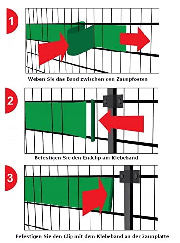 35 Clip Fissaggio PVC Per Strisce Frangivista - Guide Per Recinzioni A Doppia Asta - Foto 3