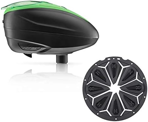 Dye LT-R Electronic Paintball Loader - Lime with HK Army Epic Speed Feed (Lime with Charcoal Epic Speed Feed)