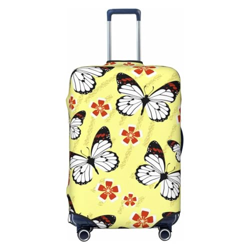 Beautiful Butterfly Travel Luggage Cover Suitcase Protector Bag,Double-Sided Printed Fits 18-32 Inch Luggage,Baggage Covers For Kid And Adult,Small