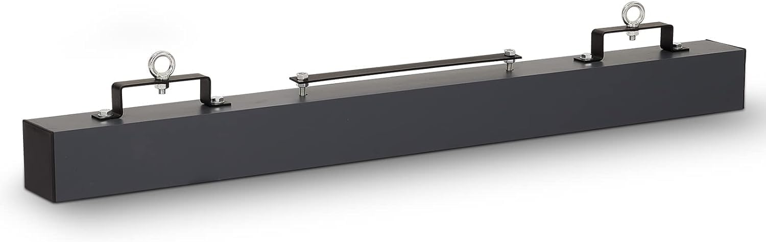 60" Heavy Duty Magnetic Sweeper - 140LB Capacity Industrial Magnet Bar for Nails, Screws & Metal Debris - Quick Release Lever for Construction Sites & Driveways