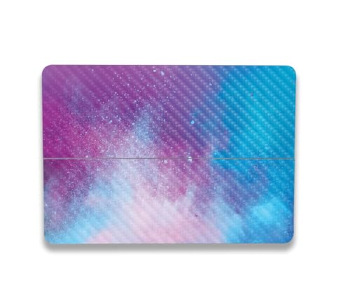 Image of MightySkins Carbon Fiber Skin Compatible with Microsoft Surface Laptop Studio 2 (2023) Full Wrap Kit - Cotton Candy Sky | Protective, Durable Textured Carbon Fiber Finish | Made in The USA