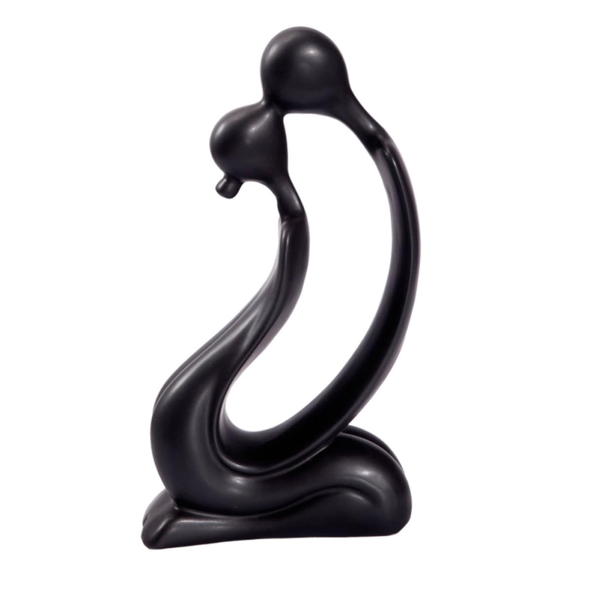 Figurine en céramique amoureux noirs, l'incarnation de l'amour dans votre maison