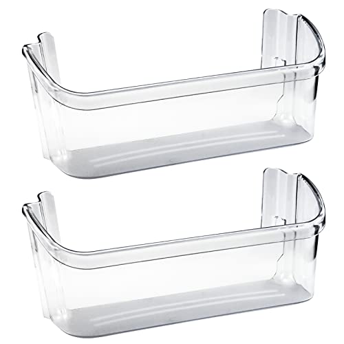 AMI PARTS 240363702 14.3in(L)×4.2in(W)×5.5in(H) Clear Refrigerator Door Bin Side Shelf for Frigidaire, Kenmore Refrigerator - Replaces 240363704, 240363705, 240363708, AP2116106, PS430207