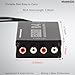 WisWinDa Pro 4Channels RCA Noise Filter Hum Eliminator Ground Loop Isolator (No Affect Bass) Quality Isolator for HiFi Stereo Home Theater Car Audio Player (Pro X4 4Channels RCA Ground Loop Isolator)