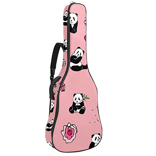 Housse guitare acoustique étanche panda pour cours et répétitions